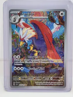 Pokemon TCG Braviary 214/191 2024 Surging Sparks Illustration Rare Card - Image 1