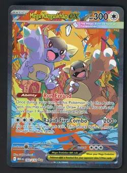 Mega Kangaskhan MEG EN EX 182/132 Mega Evolution Pokemon Card TCG - Image 1