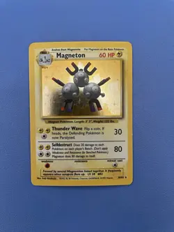 Magneton 9/102 Holo Rare Base Set Pokemon Card - Lightly Played - Image 1
