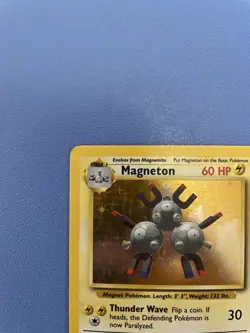 Magneton 9/102 Holo Rare Base Set Pokemon Card - Lightly Played - Image 2
