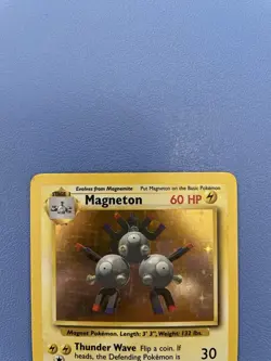 Magneton 9/102 Holo Rare Base Set Pokemon Card - Lightly Played - Image 3