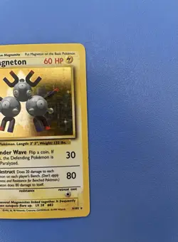 Magneton 9/102 Holo Rare Base Set Pokemon Card - Lightly Played - Image 5