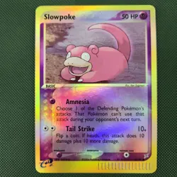 NM Reverse Holo Slowpoke 45/95 EX Team Magma vs Team Aqua Nintendo Pokemon Card - Image 1