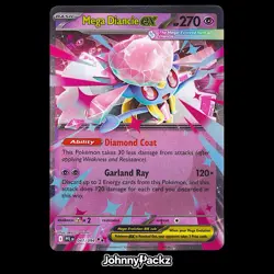 Mega Diancie ex 041/094 - 2025 Phantasmal Flames Double Rare - Pokemon Card (NM) - Image 1