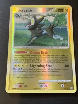 Pokemon Card TCG Luxray 7/130 Diamond and Pearl Reverse Holo Rare Lightly Played - Image 2