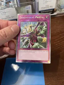 Yugioh RA04-EN132 Dimensional Prison - Platinum Secret Rare Card 1st Edition NM - Image 2