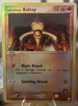 Team Magma's Baltoy 61/95 Team Magma vs Team Aqua Reverse Holo Card Pokemon TCG - Image 1