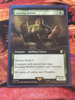 Feasting Hobbit- Lord of the Rings- Extended Art - Mint/Near Mint -MTG - Image 3