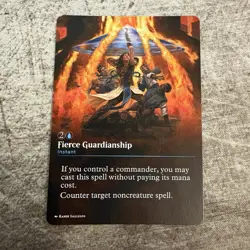 Fierce Guardianship - Custom Art MTG Magic The Gathering Playtest Card - Image 1