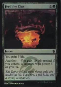 Feed the Clan - Khans of Tarkir: #132, Magic: The Gathering - Foil Lp C255 - Image 1