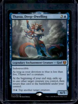 2022 Magic MTG Theros Beyond Death Thassa, Deep-Dwelling #071 - Image 1