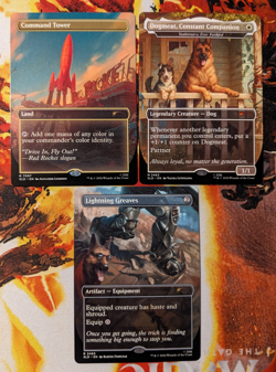 MTG Yoshimaru + Lightning Greave + Command Tower - Secret Lair Fallout NM - Image 1