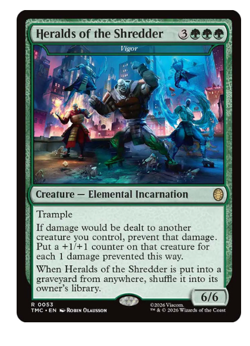 Heralds of the Shredder - Vigor Teenage Mutant Ninja Turtles MTG - Image 1