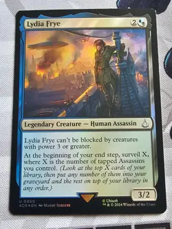 Lydia Frye U 0060 FOIL Assassin's Creed Magic The Gathering 2024 MTG - Image 1