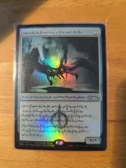 MTG 1x Psychosis Crawler Phyrexian FOIL WPN Promo Commander Party NM unplayed - Image 1