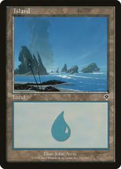 Island (336) #336 (DMG) Invasion INV Magic MTG - Image 1