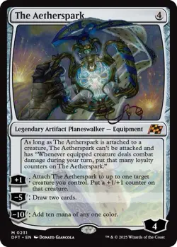 MTG The Aetherspark Aetherdrift DFT 0231 Mythic NM Foil - Image 1