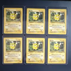 Pokemon TCG Pikachu Base Set Lot 6 Cards - 1999 Wizards 60/64 - Image 1