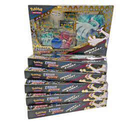 Lot of (6) Pokemon TCG Unown & Lugia V Crown Zenith Special Collection Boxes - Image 1