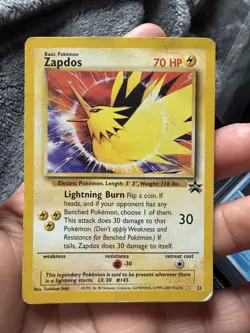 Pokemon Moltres 21 & Zapdos 23 Wizards Black Star Promo Cards Movie 2000 Damaged - Image 4