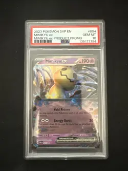 2023 Pokemon Scarlet & Violet Mimikyu ex #004 SVP EN Product Promo PSA 10 - Image 1