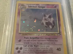 Pokemon Sabrina's Gengar Holo PSA 6 2000 #14 Gym Heroes - Image 5