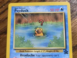 Pokemon Wotc Black Star Promo # 20 Psyduck,,not played - Image 2