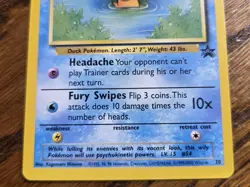 Pokemon Wotc Black Star Promo # 20 Psyduck,,not played - Image 3