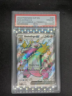 Pokemon Skeledirge ex Paldean Fates Premium Coll. Promo SVP EN 081 PSA 10 - Image 1
