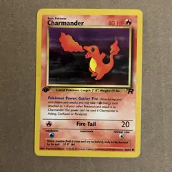 2000 Pokemon Team Rocket First Edition Charmander #50/82 - Image 1