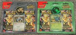 Pokemon Ascended Heroes (2) Two Pack Blister Set - Erika & Larry NEW IN HAND - Image 1