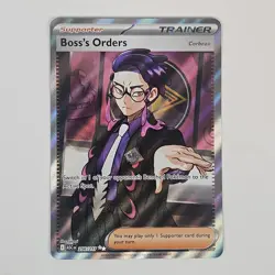 Boss’s Orders 256/217 Ultra Rare Full Art Pokemon TCG Ascended Heroes - Image 1