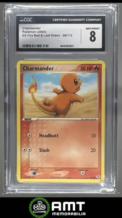 Charmander CGC 8 2004 Pokemon EX Fire Red & Leaf Green Common #58/112 3223 - Image 1