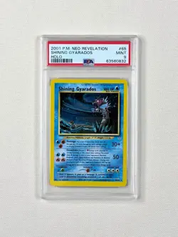2001 POKEMON NEO REVELATION #65 SHINING GYARADOS-HOLO PSA 9 - Image 1