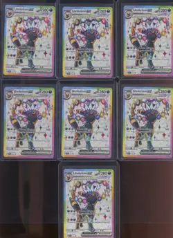 ​(7) Lot 2025 Pokemon UMBREON ex Black Star Premium PROMO Holo #SVP176 - Image 1