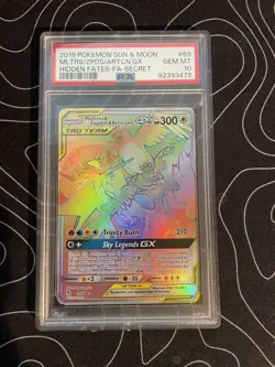 Pokemon TCG Moltres Zapdos Articuno GX 69/68 Hidden Fates Secret Rare PSA 10 - Image 1