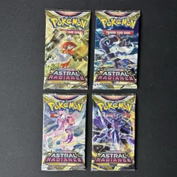 Pokemon Astral Radiance Booster Pack Art Bundle (Set Of 4) Sealed Sword & Shield - Image 1