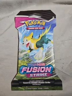Pokemon TCG Sword & Shield Fusion Strike Sleeved Booster Pack (Factory Sealed) - Image 1