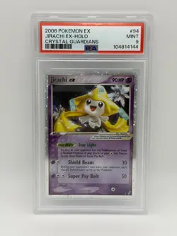 2006 Pokemon EX #94/100 Jirachi ex holo Crystal Guardians PSA 9 - Image 1