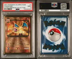 2021 Pokemon Celebrations UPC Gold Charizard PSA 9 Mint #4 Englisch - Image 1