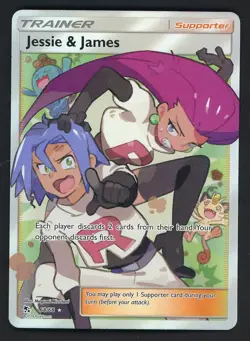 Pokemon Jessie & James (Full Art) 68/68 Hidden Fates Holo - Image 1