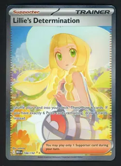Pokemon 2025 Lillie's Determination 184/132 Mega Evolution - MEG EN SIR - Image 1