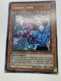 Yugioh Gemini Imps Unlimited Secret Rare Holo Bleed PP01-EN005 HP - Image 1