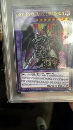 2020 YU-GI-Oh! Tin of Lost Memories Red-Eyes Dark Dragoon 1st Ed. EN249 PSA 9 - Image 2