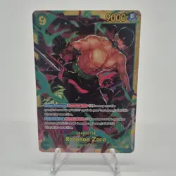 Bandai One Piece Roronoa Zoro OP06-118 Secret Rare Wings Captain 9000 Power - Image 1