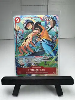 One Piece TCG English OP14-009 Trafalgar Law Alt Art Parallel NM+ - Image 1