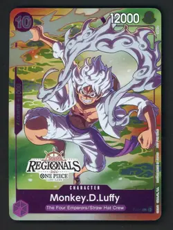 One Piece Monkey D. Luffy 1st Anniversary Winner Gear 5 English Promo P-041 - Image 1