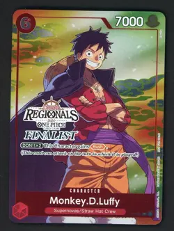 Monkey D Luffy 001 Offline Regional 2024 Vol. 1 Finalist One Piece Promo P-001 - Image 1