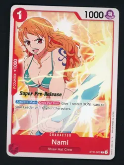 One Piece Nami ST01-007 Pre-Errata Starter Deck 1: Straw Hat Crew Regular - Image 1