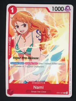 One Piece Nami ST01-007 Pre-Errata Starter Deck 1: Straw Hat Crew Regular - Image 1